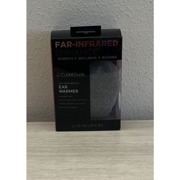 Cuddl Duds 19476 Behind the Head Earmuff Ear Warmer Infrared One Size Charcoal - Picture 2 of 5